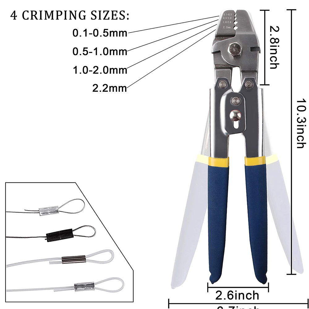 300Pcs Crimp ตกปลาชุด Crimping - Leader Line บทวิจารณ์และราคา