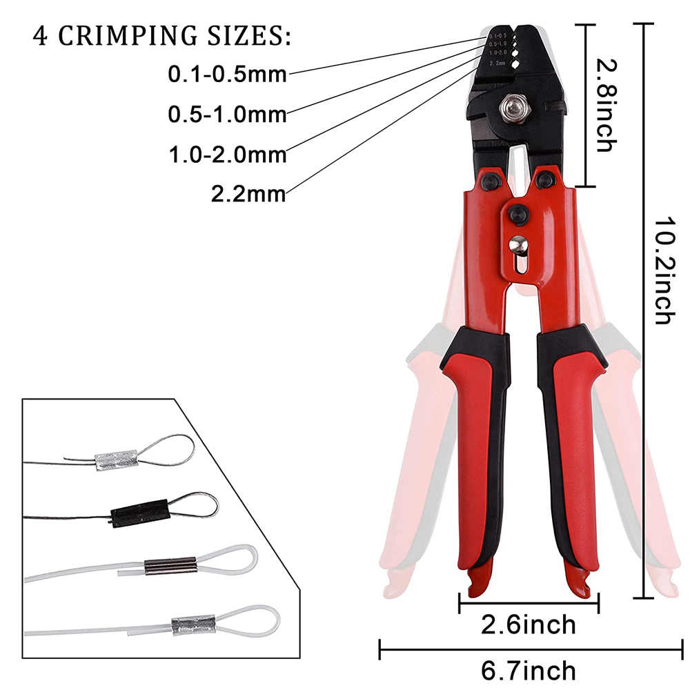300Pcs Crimp ตกปลาชุด Crimping - Leader Line บทวิจารณ์และราคา